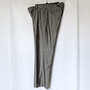 ☘️GUC Louis Raphael Gray Tailored Fit Dress Pants Classic Straight-Leg 38x30